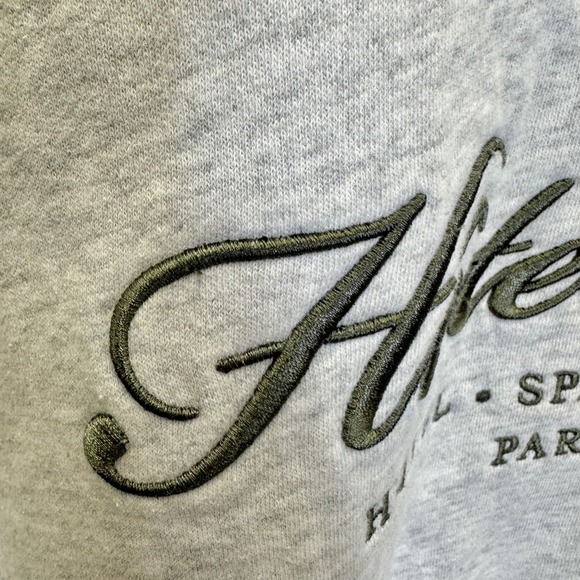 Abercrombie Fitch Soft A&F Gray Embroidered Hotel Mer Sweatshirt Size Large - Picture 14 of 14